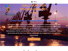 Tablet Screenshot of crane-certification-michigan.com